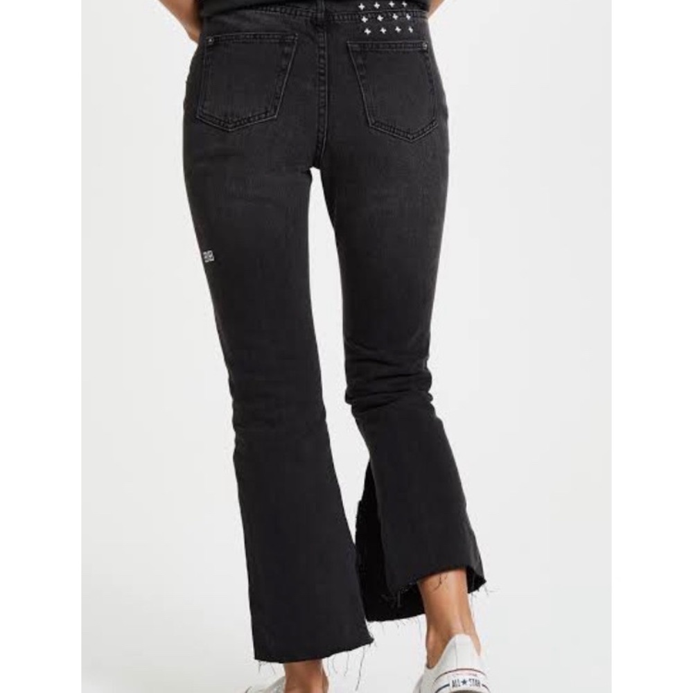KSUBI Flare Black Jeans